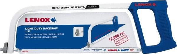 Lenox - 12" Hacksaw Frame - 4-1/2" Throat Depth - Eagle Tool & Supply