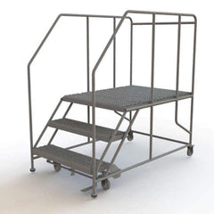 TRI-ARC - Rolling & Wall Mounted Ladders & Platforms Type: Rolling Work Platform Style: Steel Work Platform - Eagle Tool & Supply
