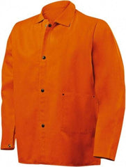 Steiner - Size 5XL Flame Resistant/Retardant Jacket - Orange, Cotton, Snaps Closure - Eagle Tool & Supply