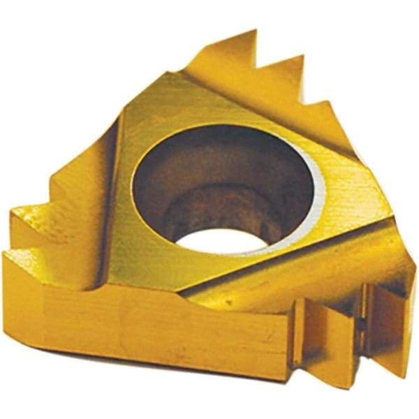 Tool-Flo - 22NR Internal Right Hand 11.5 NPT Laydown Threading Insert - Grade AC22R, AlTiN Coated Carbide - Eagle Tool & Supply