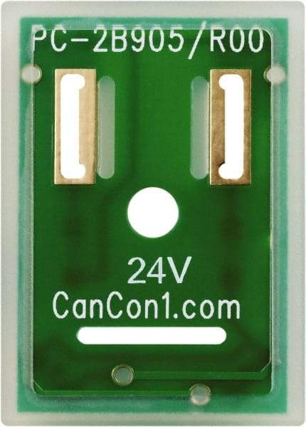 Canfield Connector - Solenoid Valve Interposed Lighted Wafer Indicator Light - Use with DIN Type Coil - Eagle Tool & Supply