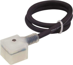 Canfield Connector - Solenoid Valve Connector/Gasket/Cord Assembly - Use with Solenoid Valves - Eagle Tool & Supply