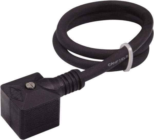 Canfield Connector - Solenoid Valve Connector/Gasket/Cord Assembly - Use with Solenoid Valves - Eagle Tool & Supply