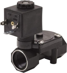 Spartan Scientific - 1/2" NPT Port, 2 Way, 2 Position, Glass Filled Nylon Solenoid Valve - Normally Closed, Viton Seal - Eagle Tool & Supply