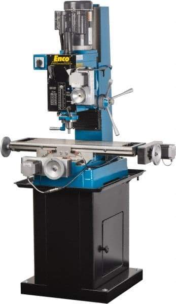 Value Collection - Single Phase, 1,970 RPM, 220 Volt, CNC Mill Drill Machine - 31-1/2" Long x 9-1/2" Wide Table - Eagle Tool & Supply