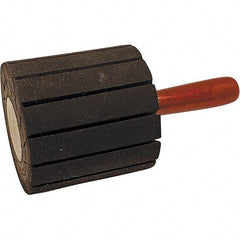 Dynabrade - 1-1/2" Wide x 1-1/2" Diam, Expander Wheel Spiral Band Drum - 1/4" Shank Diam, 10,000 RPM - Eagle Tool & Supply