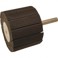 Dynabrade - 1-1/2" Wide x 2" Diam, Expander Wheel Spiral Band Drum - 1/4" Shank Diam, 7,500 RPM - Eagle Tool & Supply