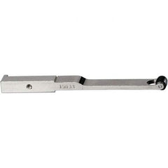 Dynabrade - 3/8" Wide Contact Arm - 12" Belt Length x 1/4" Belt Width, Crowned, 50" Contact Wheel Diam - Eagle Tool & Supply