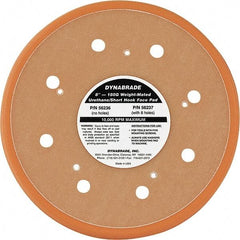 Dynabrade - 6" Diam Disc Backing Vacuum Replacement Pad - Medium Density, 12,000 RPM - Eagle Tool & Supply