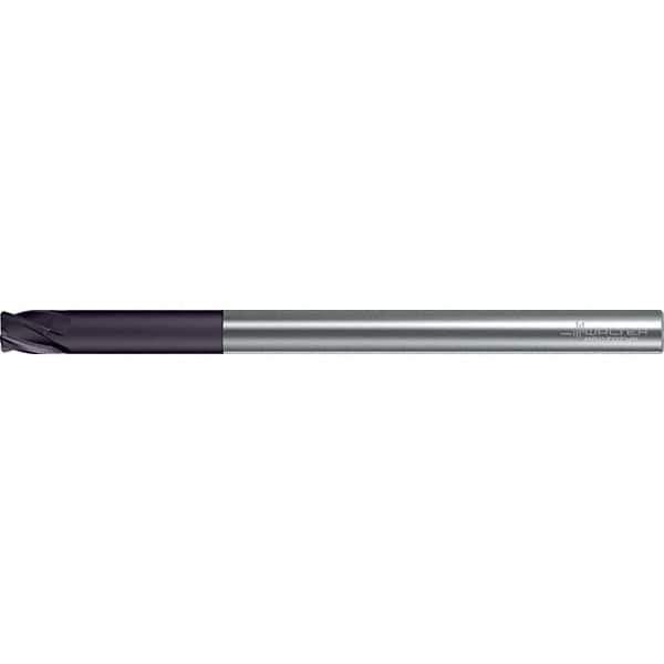Walter-Prototyp - 8mm, 4 Flute, Solid Carbide, 0.5mm End Mill - 4.724" OAL, 30° Helix, Right Hand Flute, 40mm LOC, Right Hand Cut - Eagle Tool & Supply
