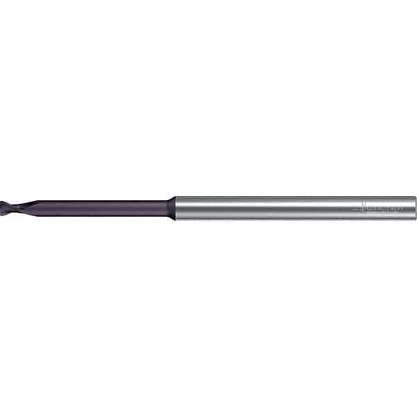 Walter-Prototyp - 4mm, 2 Flute, Solid Carbide, 0.5mm End Mill - 3-15/16" OAL, 30° Helix, Right Hand Flute, 40mm LOC, Right Hand Cut - Eagle Tool & Supply