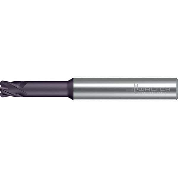 Walter-Prototyp - 8mm, 4 Flute, Solid Carbide, 1mm End Mill - 2.835" OAL, 30° Helix, Right Hand Flute, 29mm LOC, Right Hand Cut - Eagle Tool & Supply
