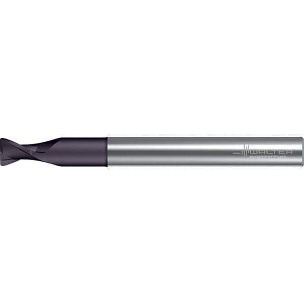 Walter-Prototyp - 10mm, 2 Flute, Solid Carbide, 0.3mm End Mill - 3-15/16" OAL, 30° Helix, Right Hand Flute, 35mm LOC, Right Hand Cut - Eagle Tool & Supply