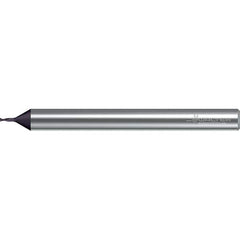 Walter-Prototyp - 0.8mm, 2 Flute, Solid Carbide, 0.08mm End Mill - 2-1/8" OAL, 30° Helix, Right Hand Flute, 3mm LOC, Right Hand Cut - Eagle Tool & Supply