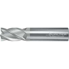 Walter-Prototyp - 12.7mm, 4 Flute, Solid Carbide, 0.762mm End Mill - 3-1/2" OAL, 38° Helix, Right Hand Flute, 25mm LOC, Right Hand Cut - Eagle Tool & Supply
