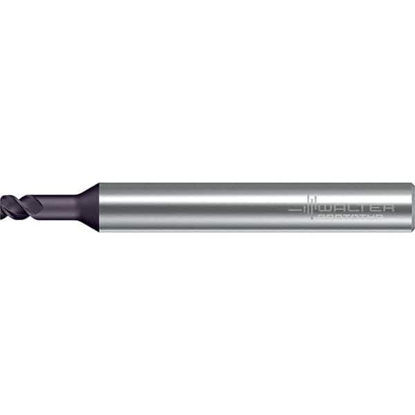 Walter-Prototyp - 3mm, 3 Flute, Solid Carbide, 0.08mm End Mill - 1.969" OAL, 50° Helix, Right Hand Flute, 3mm LOC, Right Hand Cut - Eagle Tool & Supply