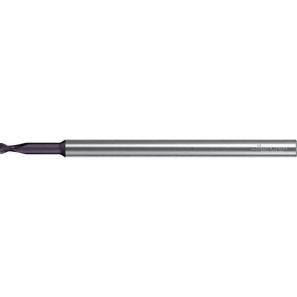 Walter-Prototyp - 4mm, 2 Flute, Solid Carbide, 0.5mm End Mill - 3-15/16" OAL, 30° Helix, Right Hand Flute, 20mm LOC, Right Hand Cut - Eagle Tool & Supply