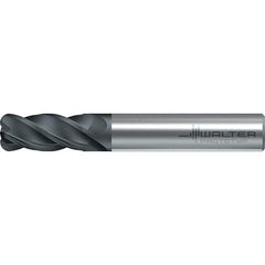 Walter-Prototyp - 10mm, 4 Flute, Solid Carbide, 2mm End Mill - 2.835" OAL, 38° Helix, Right Hand Flute, 22mm LOC, Right Hand Cut - Eagle Tool & Supply