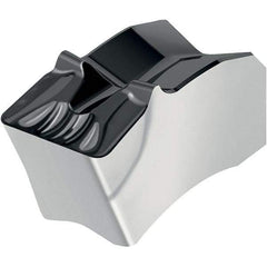 Walter - UF4 Grade WSM43S, 8mm Cutting Width Grooving Insert - 4mm Max Depth of Cut, 0.8mm Corner Radius, TiAlN+Al2O3+(Al) Finish - Eagle Tool & Supply