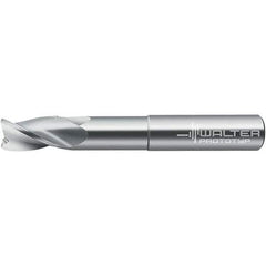 Walter-Prototyp - 19.05mm, 3 Flute, Solid Carbide, 0.381mm End Mill - 5" OAL, 30° Helix, Right Hand Flute, 79mm LOC, Right Hand Cut - Eagle Tool & Supply