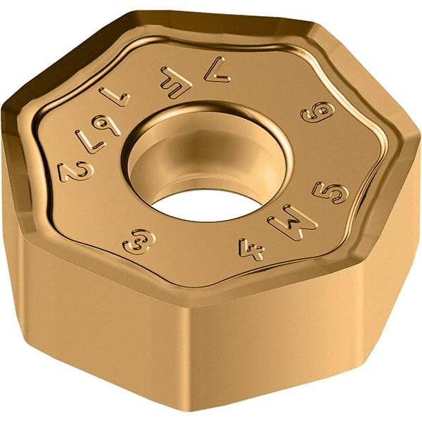 Walter - F67 Grade WKP35G Milling Insert - 4.6mm Thick, 14.5mm Inscribed Circle, 0.8mm Corner Radius - Eagle Tool & Supply
