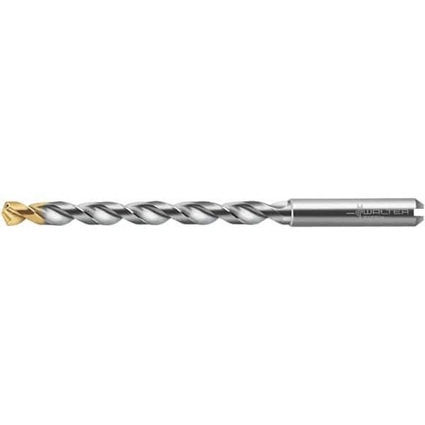 Walter-Titex - 6mm 130° Solid Carbide Jobber Drill - TiN Finish, Right Hand Cut, 101mm OAL - Eagle Tool & Supply