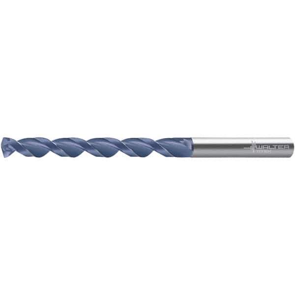Walter-Titex - 3.8mm 140° Solid Carbide Jobber Drill - TiAlN Finish, Right Hand Cut, 75mm OAL - Eagle Tool & Supply