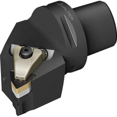 Walter - 95° Lead Angle, Indexable Turning Toolholder - 74mm OAL, Series DWLN-CAPTO-AUSSEN-P - Eagle Tool & Supply