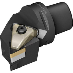 Walter - 91° Lead Angle, Indexable Turning Toolholder - 74mm OAL, Series DTGN-CAPTO-AUSSEN-P - Eagle Tool & Supply