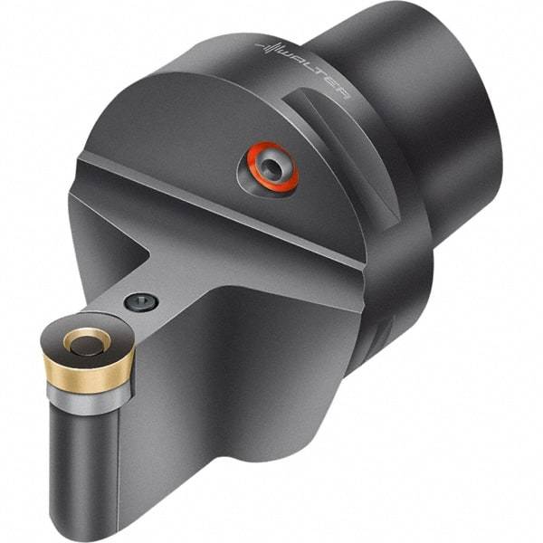 Walter - 0° Lead Angle, Indexable Turning Toolholder - 90mm OAL, Series PRDC-CAPTO-AUSSEN - Eagle Tool & Supply