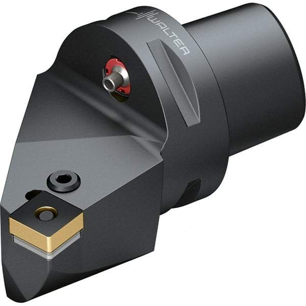 Walter - 0° Lead Angle, Indexable Turning Toolholder - 107.6mm OAL, Series PSKN-CAPTO-AUSSEN - Eagle Tool & Supply
