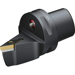 Walter - 72.5° Lead Angle, Indexable Turning Toolholder - 90mm OAL, Series SVVB-CAPTO-AUSSEN - Eagle Tool & Supply