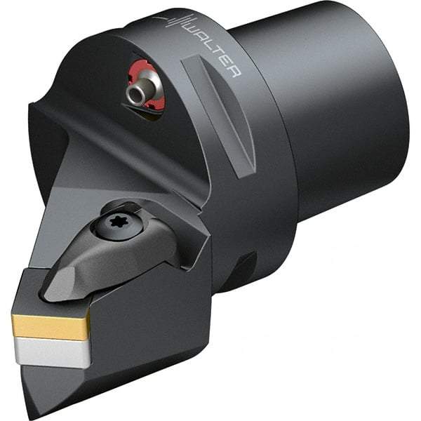 Walter - 45° Lead Angle, Indexable Turning Toolholder - 74.32mm OAL, Series DSSN-CAPTO-AUSSEN - Eagle Tool & Supply