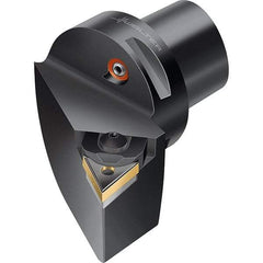Walter - 93° Lead Angle, Indexable Turning Toolholder - 74mm OAL, Series MTJN-CAPTO-AUSSEN - Eagle Tool & Supply