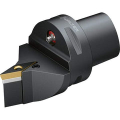 Walter - 72.5° Lead Angle, Indexable Turning Toolholder - 74mm OAL, Series PVVB-CAPTO-AUSSEN - Eagle Tool & Supply