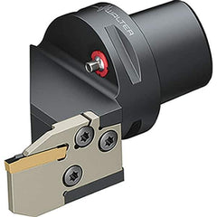 Walter - 0.827" Max Depth of Cut, Indexable Grooving Cutoff Toolholder - 24 Seat Size, Series NCBE-GX24-CAPTO - Eagle Tool & Supply
