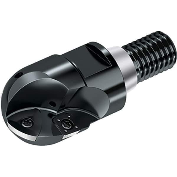 Walter - 32mm Cut Diam, 24mm Max Depth of Cut, 28mm Shank Diam, 69mm OAL, Indexable Ball Nose End Mill - 16,900 Max RPM - Eagle Tool & Supply
