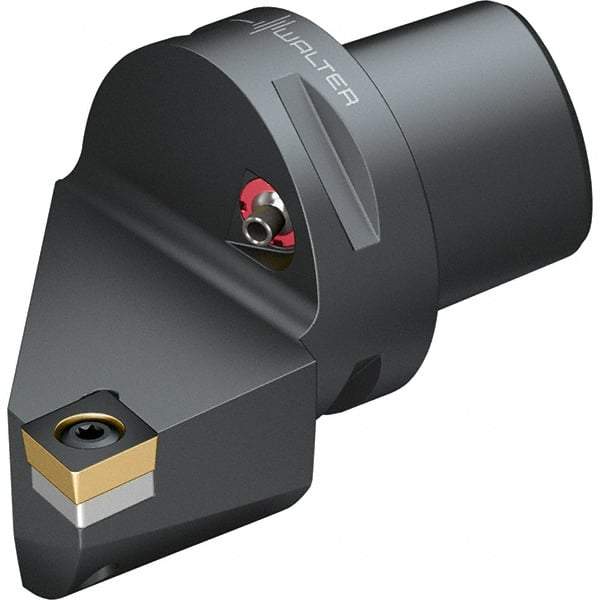 Walter - 95° Lead Angle, Indexable Turning Toolholder - 74mm OAL, Series SCLC-CAPTO-AUSSEN - Eagle Tool & Supply