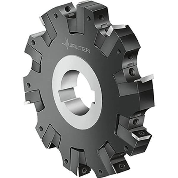 Walter - 0.866" Cutting Width, 160mm Cutter Diam, Indexable Slotting Cutter - Eagle Tool & Supply