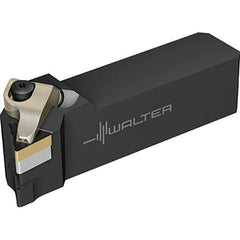 Walter - 91° Lead Angle, 25mm Shank Height x 25mm Shank Width, Indexable Turning Toolholder - 130mm OAL, Series DTGN-ISO-AUSSEN-P - Eagle Tool & Supply
