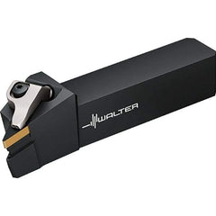 Walter - 93° Lead Angle, 25mm Shank Height x 25mm Shank Width, Indexable Turning Toolholder - 140mm OAL, Series DVJN-ISO-AUSSEN-P - Eagle Tool & Supply
