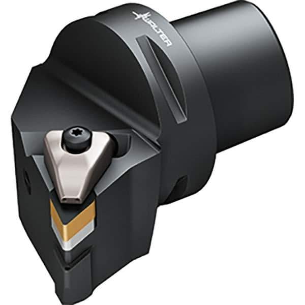 Walter - 107.5° Lead Angle, Indexable Turning Toolholder - 103mm OAL, Series DDHN-CAPTO-AUSSEN-P - Eagle Tool & Supply