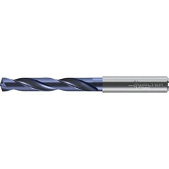 Walter-Titex - 17.3mm 140° Solid Carbide Jobber Drill - TiNAl Finish, Right Hand Cut, 143mm OAL - Eagle Tool & Supply