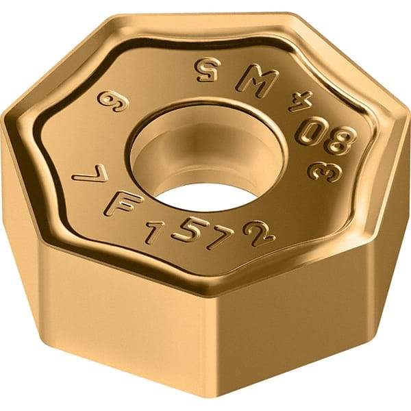 Walter - F57 Grade WKP35S Milling Insert - 4.6mm Thick, 14.5mm Inscribed Circle, 0.8mm Corner Radius - Eagle Tool & Supply
