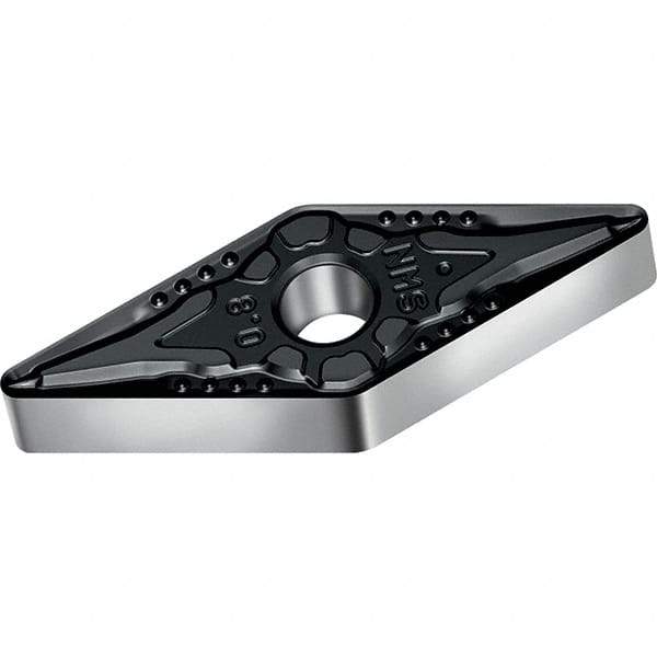Walter - VNMG NMS Grade WSM20S Turning Insert - TiAlN+Al2O3+(Al) Finish, 35° Rhombic, 9.53mm Inscr Circle, 4.76mm Thick, 0.4mm Corner Radius - Eagle Tool & Supply