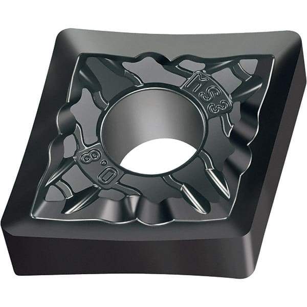 Walter - CNGG MS3 Grade WSM01 Turning Insert - TiAlN+Al2O3+(ZrN) Finish, 80° Rhombic, 12.7mm Inscr Circle, 4.76mm Thick, 0.2mm Corner Radius - Eagle Tool & Supply