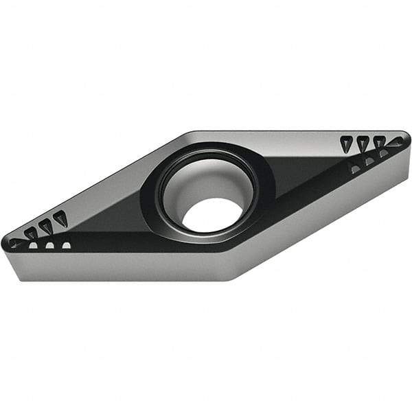 Walter - VCMT RM4 Grade WSM30S Turning Insert - TiAlN+Al2O3+(Al) Finish, 35° Rhombic, 9.53mm Inscr Circle, 4.76mm Thick, 0.8mm Corner Radius - Eagle Tool & Supply