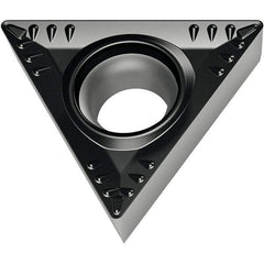 Walter - TCMT RM4 Grade WMP20S Turning Insert - TiCN+Al2O3+(TiCN) Finish, 60° Triangle, 6.35mm Inscr Circle, 2.38mm Thick, 0.4mm Corner Radius - Eagle Tool & Supply