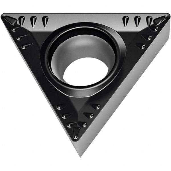 Walter - TCMT RM4 Grade WSM30S Turning Insert - TiAlN+Al2O3+(Al) Finish, 60° Triangle, 9.53mm Inscr Circle, 3.97mm Thick, 0.8mm Corner Radius - Eagle Tool & Supply