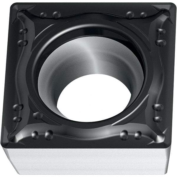Walter - SPMT MM4 Grade WSM20S Turning Insert - TiAlN+Al2O3+(Al) Finish, 90° Square, 9.53mm Inscr Circle, 3.97mm Thick, 0.4mm Corner Radius - Eagle Tool & Supply